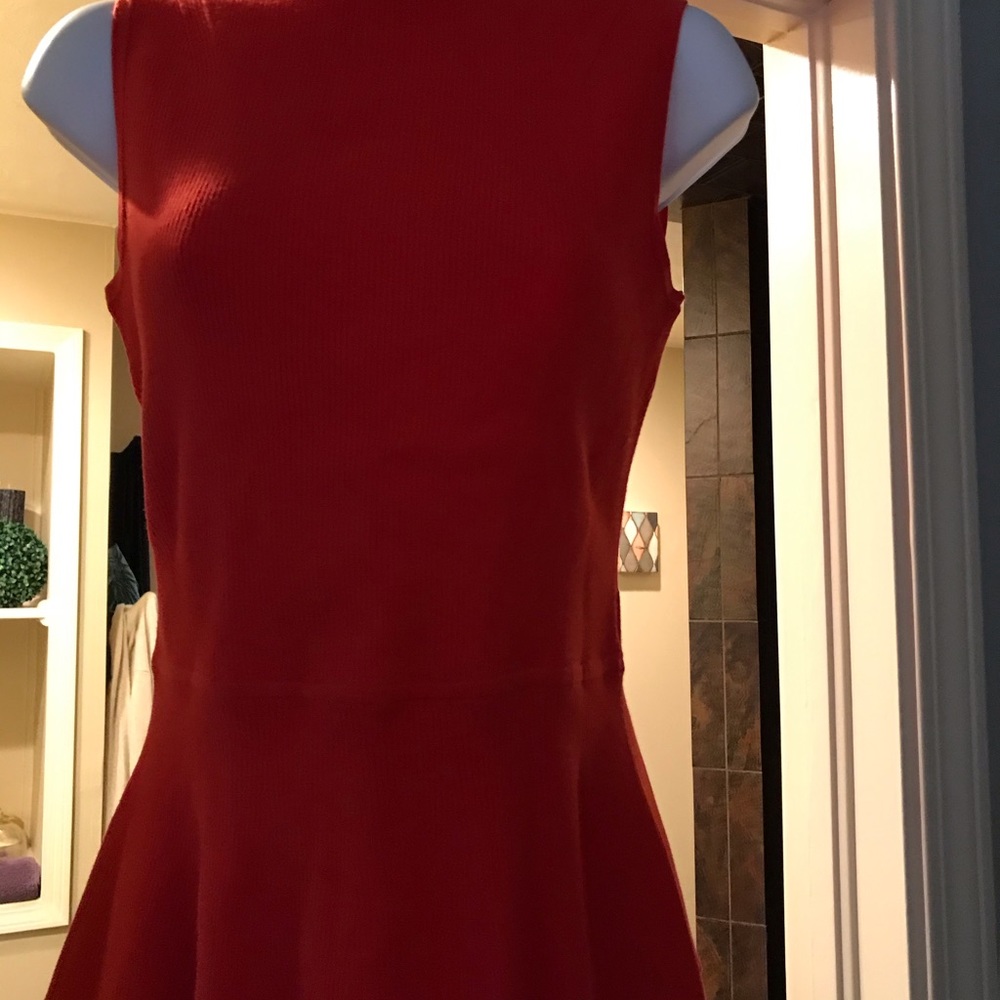 Talbots Red Peplum Sweater